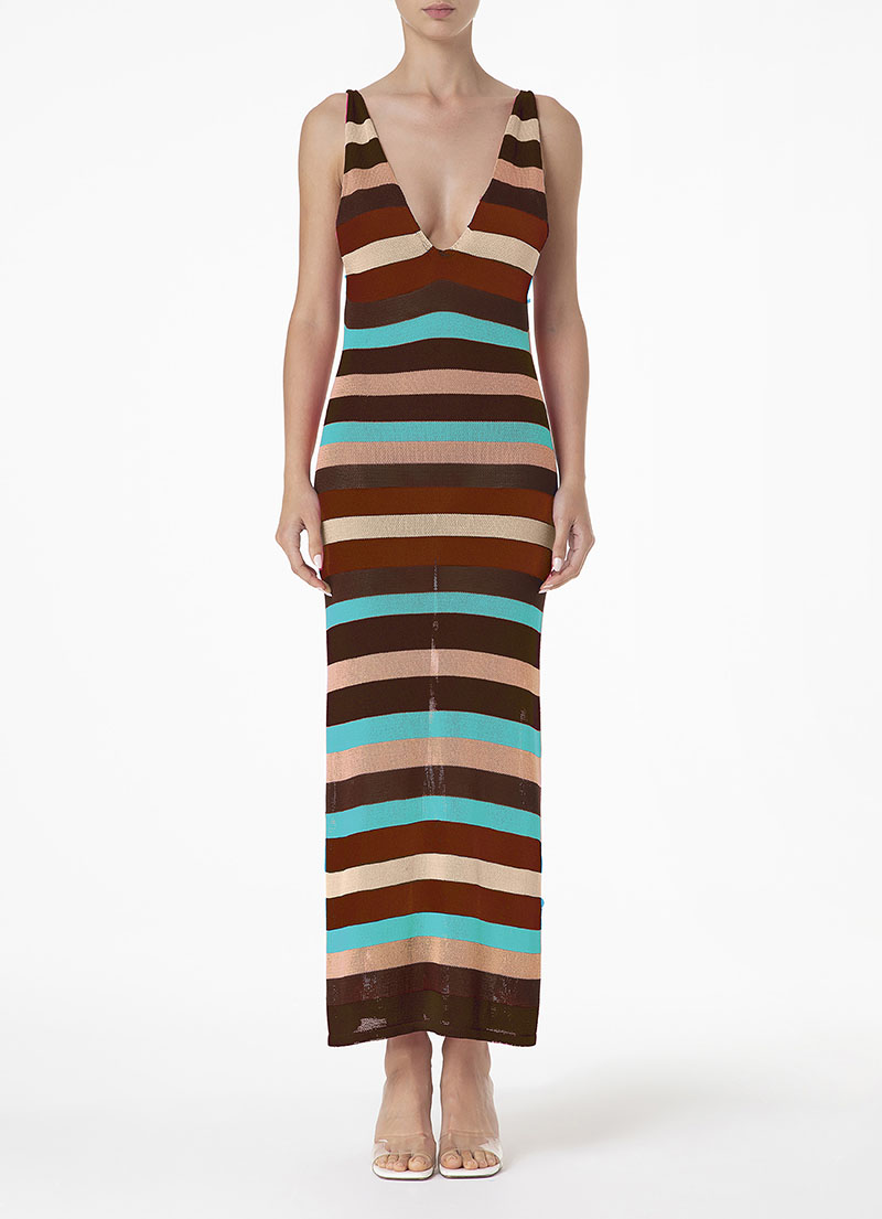 Vestito Lungo Donna Me Fui Multicolor