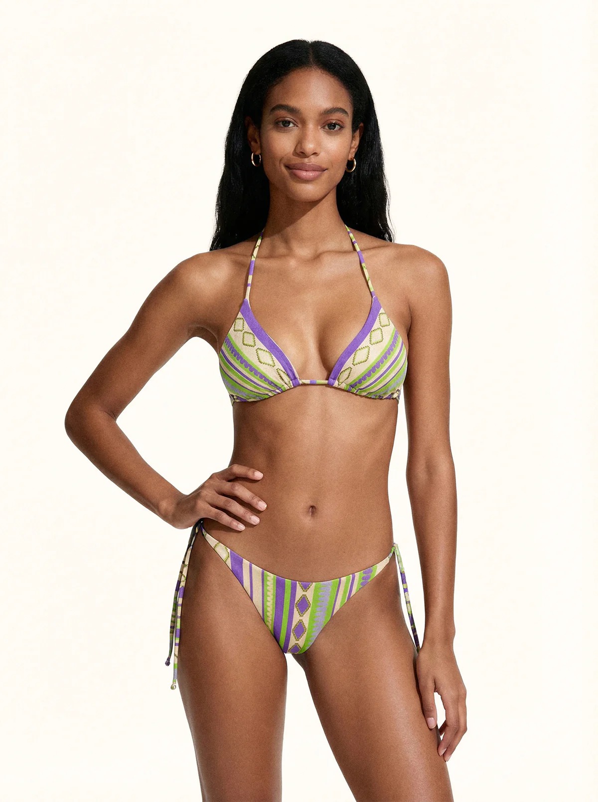 Bikini Donna Me Fui Triangolo con Slip Perizoma Fantasia