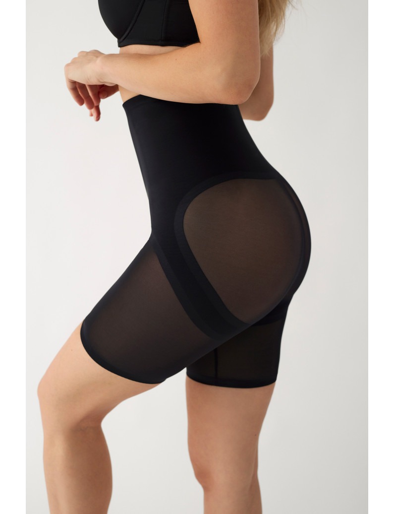 Slip Modellante a Pantaloncino in Tessuto Control con Effetto Push-Up Posteriore - immagine 6