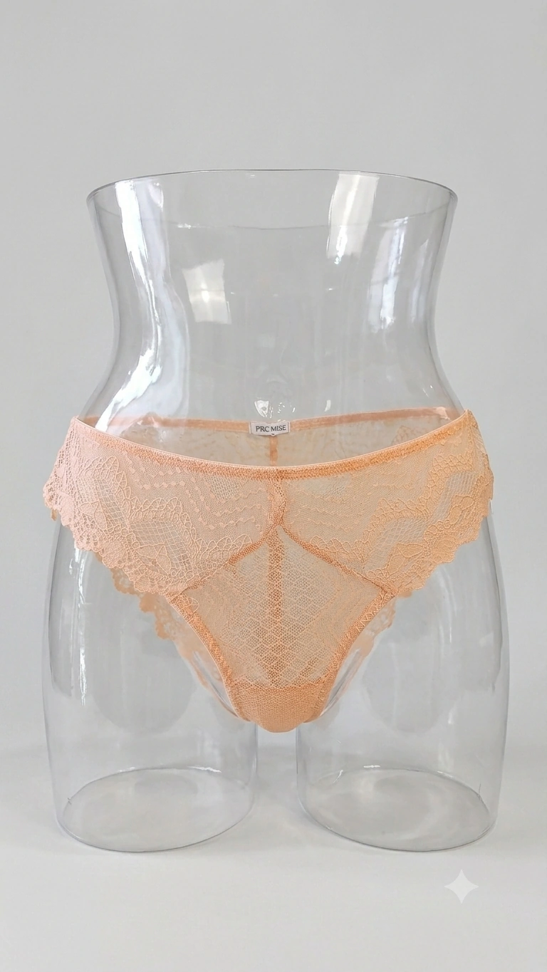 Slip brasiliana Promise in pizzo mandarina